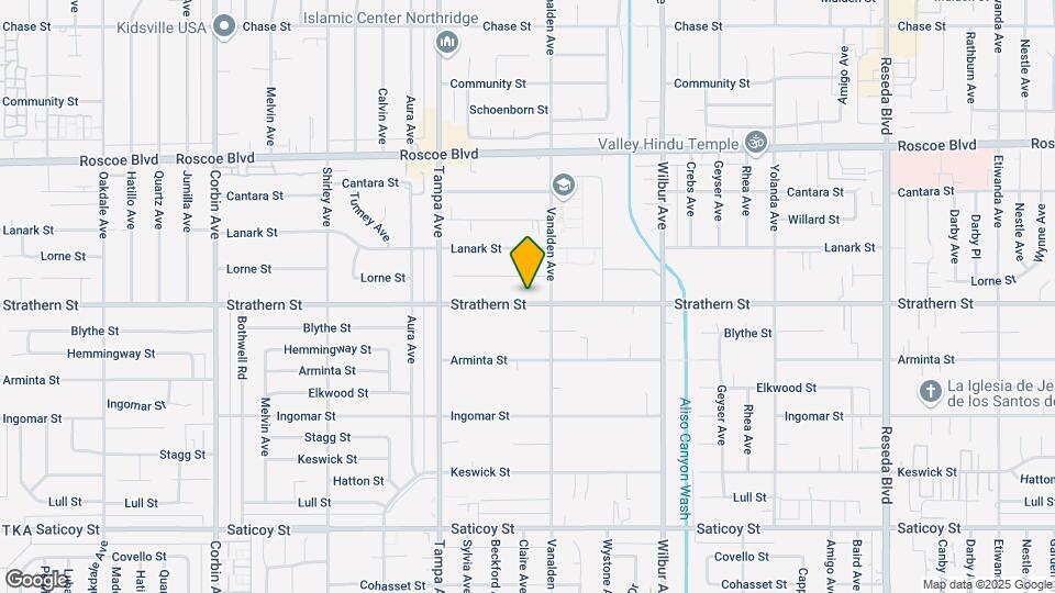 19123 Strathern St Map and Location Details