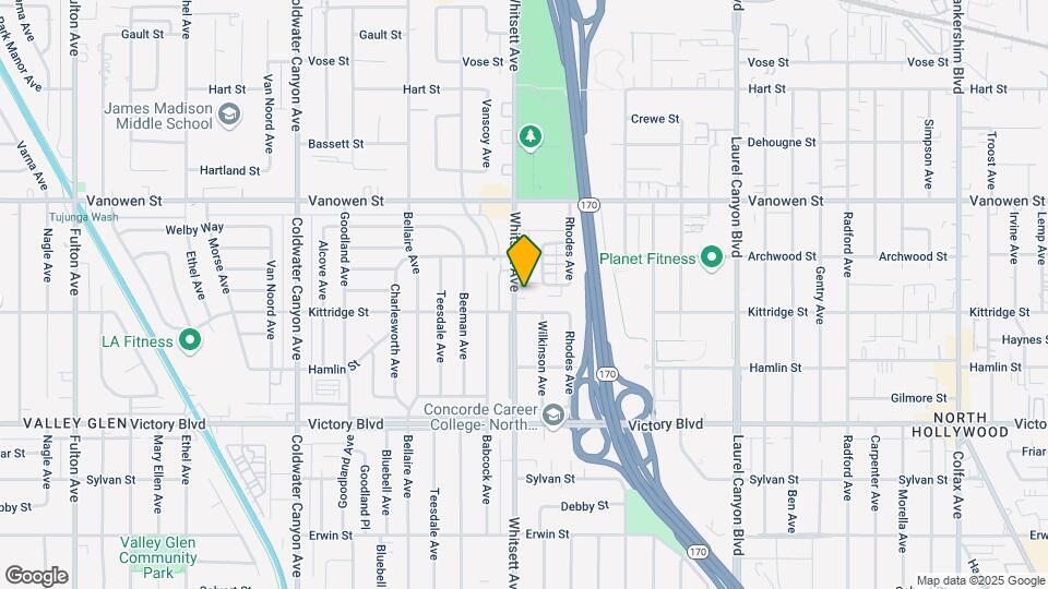 6620 Whitsett Ave Mapa y Detalles de la Ubicación