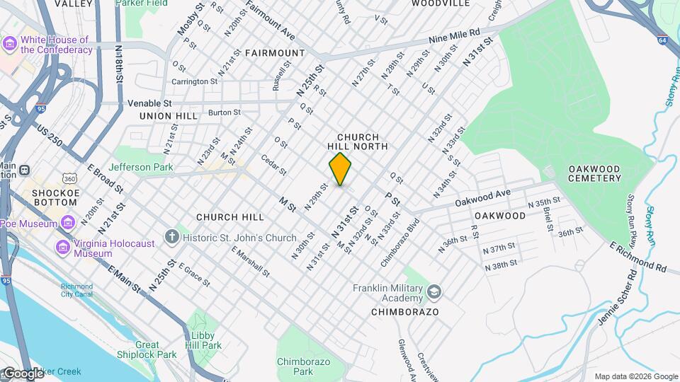 808 N 30th St Map and Location Details