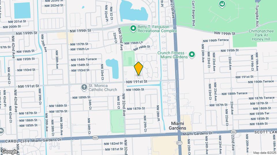 2993 NW 191st Terrace Map and Location Details