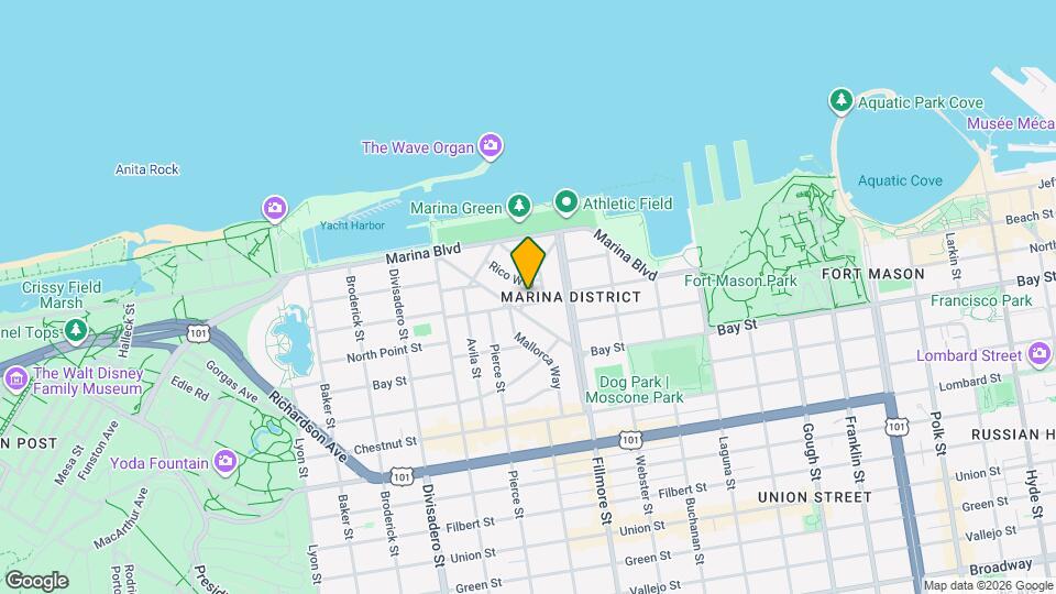 1774A Beach St Map and Location Details