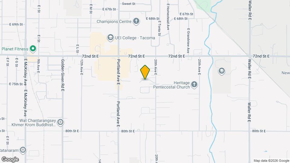 1822 74th St Ct E Map and Location Details