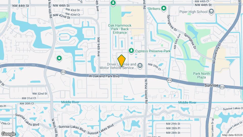 9116 NW 35th Pl Map and Location Details