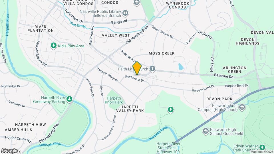 738 McPherson Dr Map and Location Details