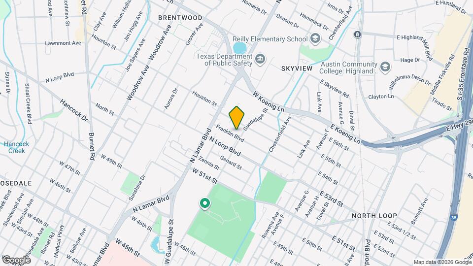 606 Franklin Blvd Map and Location Details