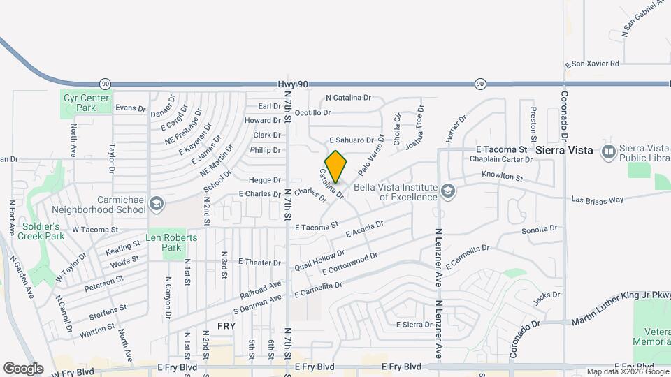 861 Catalina Dr Map and Location Details