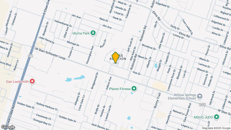 4101 Gus Dr, Unit A Map and Location Details