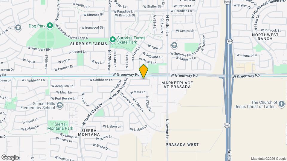 17229 W Caribbean Ln Map and Location Details