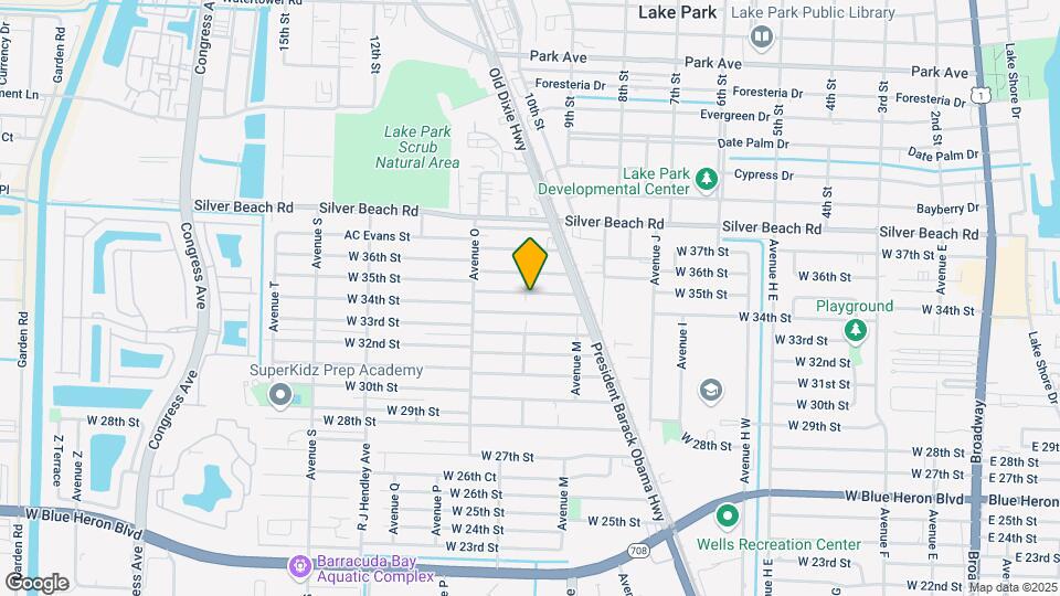 1197 W 35th St Map and Location Details