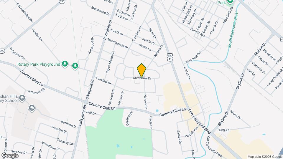 315 Crestview Dr Map and Location Details