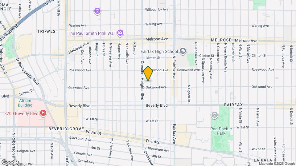 419 Laurel Ave Map and Location Details