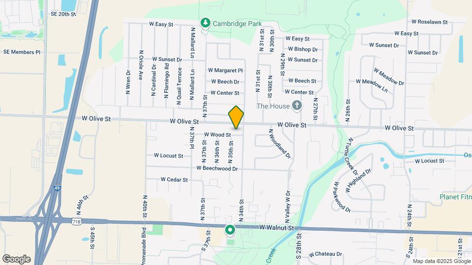 3407 W Wood St Map and Location Details