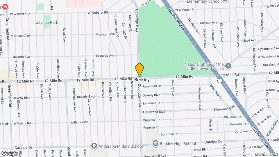Woodward Heights Apartments Map and Location Details