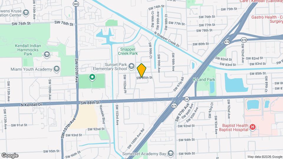 10030 SW 85th St Map and Location Details