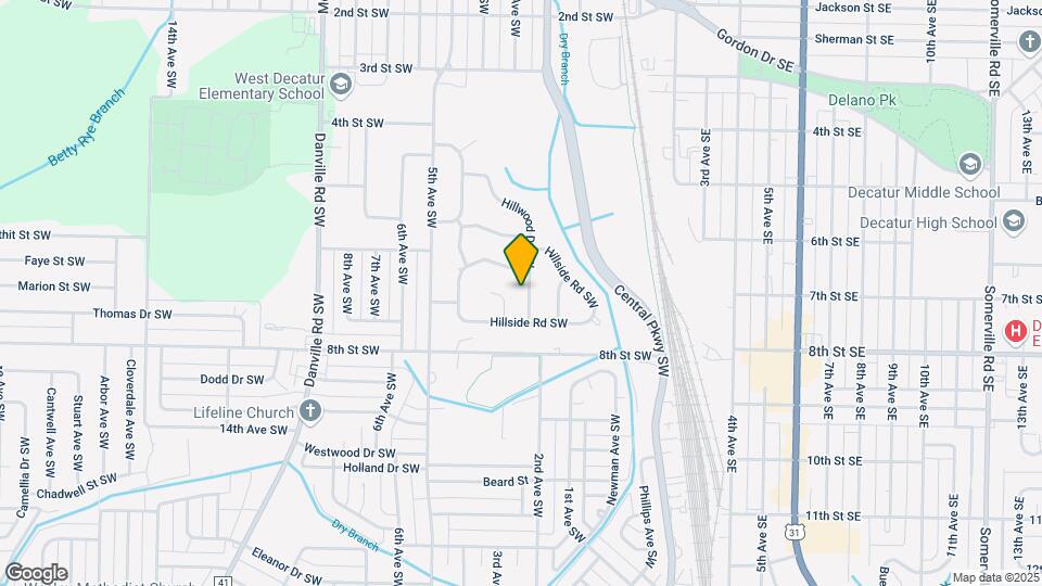1011 Hillwood Dr SW Map and Location Details