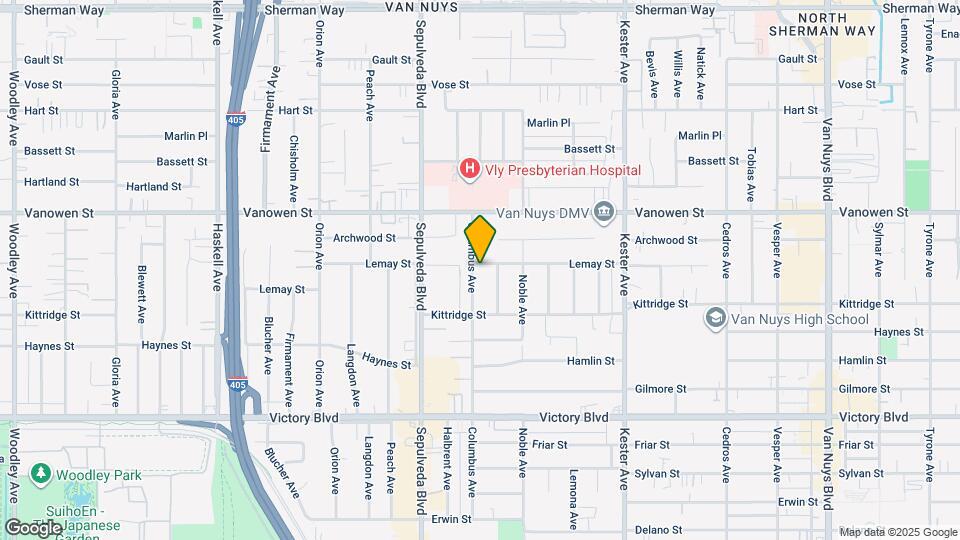 6656 Columbus Ave Map and Location Details