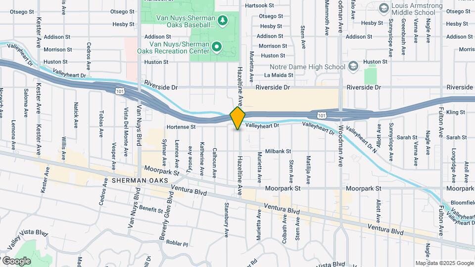 4545 Hazeltine Ave Mapa y Detalles de la Ubicación