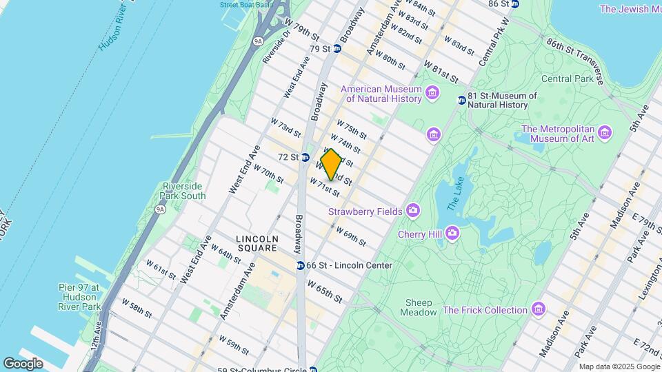 133 W 71st St Mapa y Detalles de la Ubicación