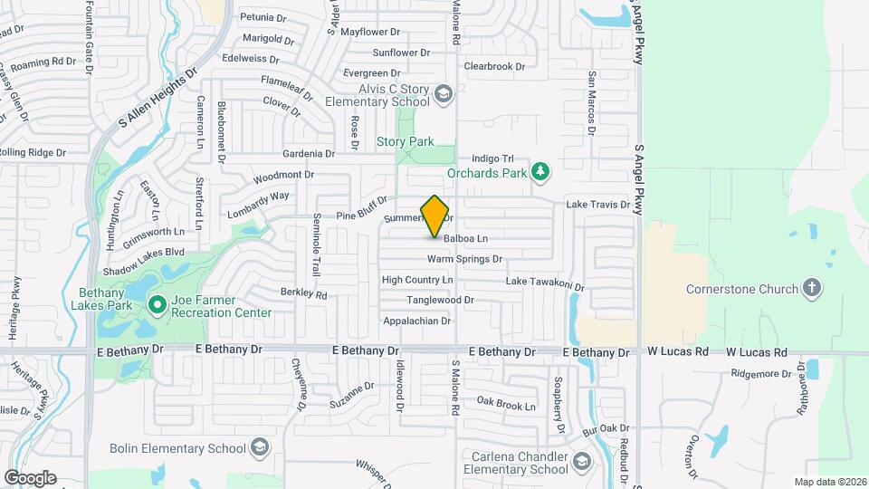 1524 Balboa Ln Map and Location Details