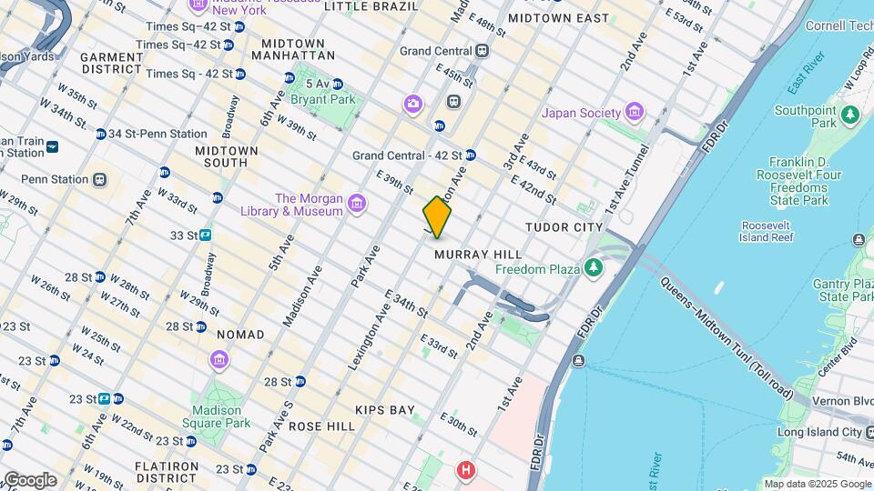 141 E 37th St, Unit 1B Map and Location Details