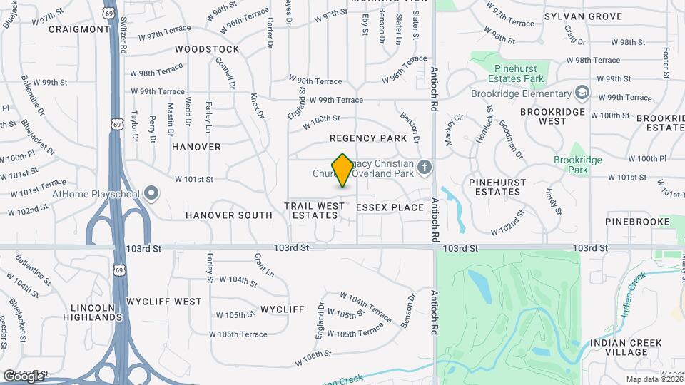 9110 W 102nd St Map and Location Details