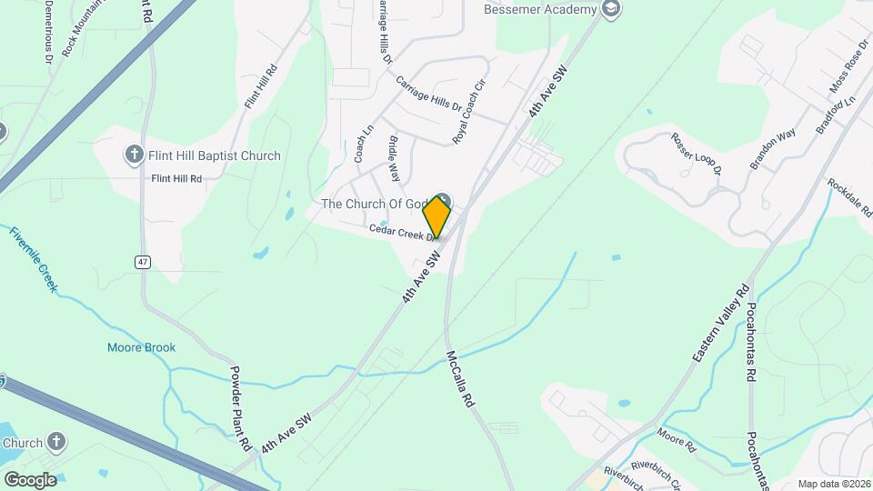 5400 Cedar Creek Dr Map and Location Details