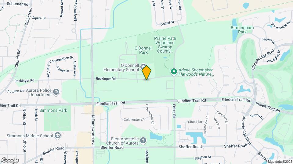 1601 Reckinger Rd Map and Location Details