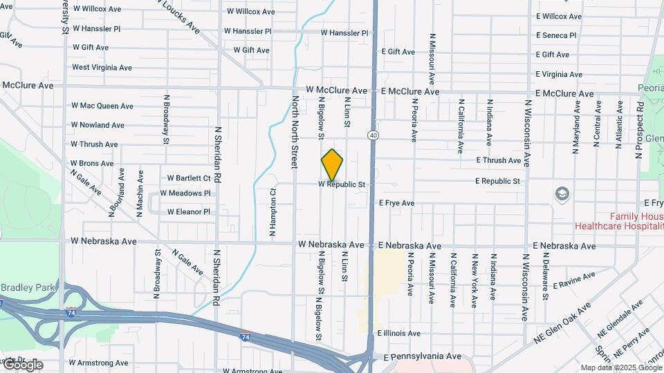 210 W Republic St Map and Location Details