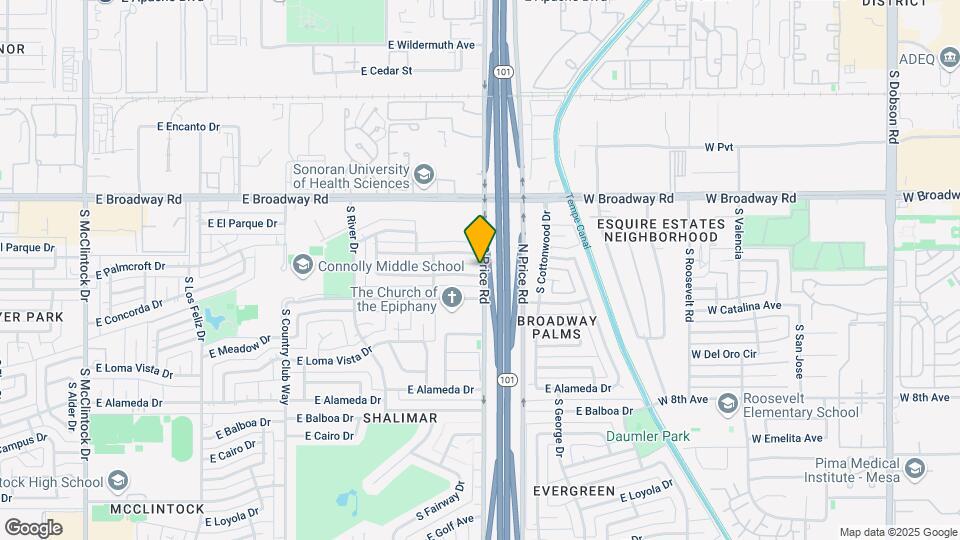 2184 E Broadmor Dr Map and Location Details