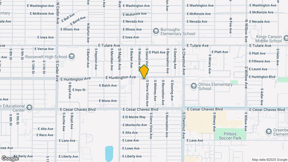 424 N Sierra Vista Ave Map and Location Details