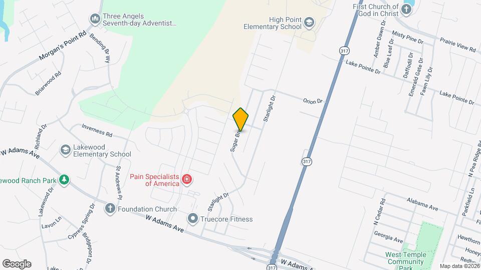 823 Sugar Brook Dr Map and Location Details