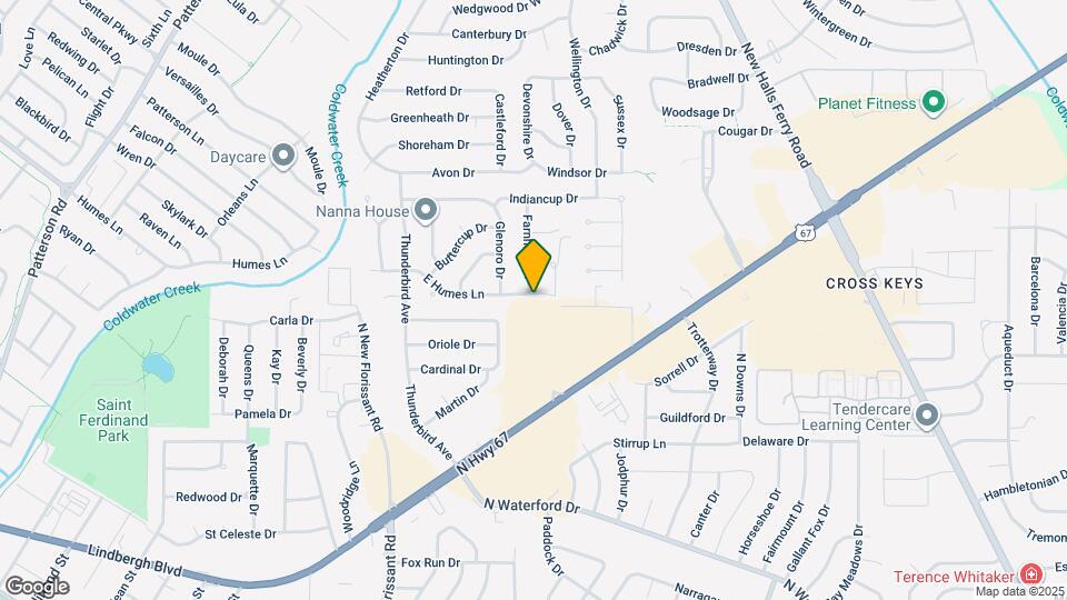 2400 E Humes Ln Map and Location Details