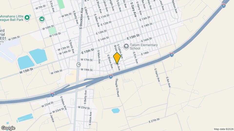 1805 S Bryan Ave Map and Location Details