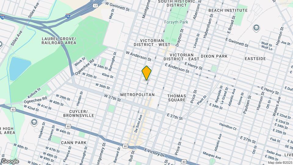 1723 Whitaker St Map and Location Details