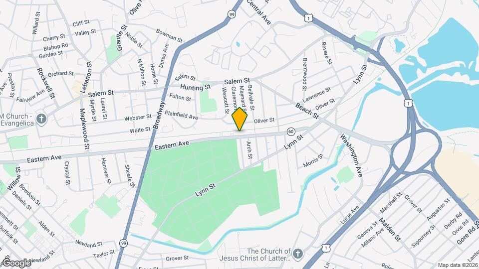 1332 Eastern Ave Map and Location Details