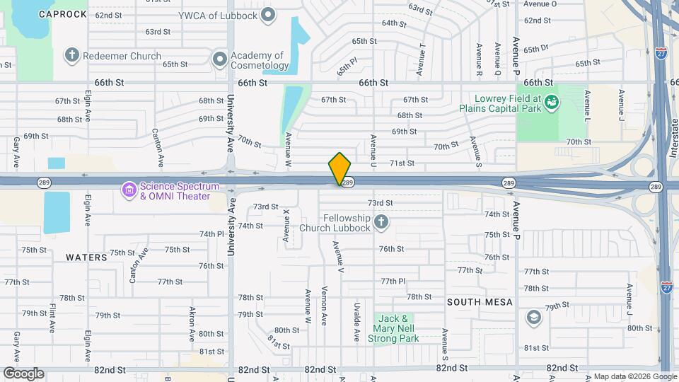 2121 S Loop 289 Map and Location Details