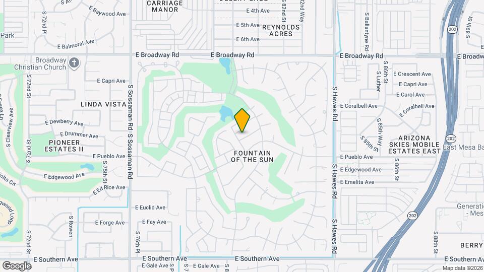 7928 E Pueblo Ave Map and Location Details