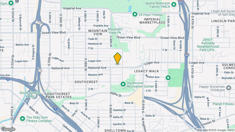 4058 National Ave Map and Location Details