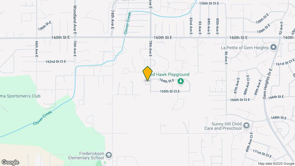 16439 77th Avenue Ct E Mapa y Detalles de la Ubicación