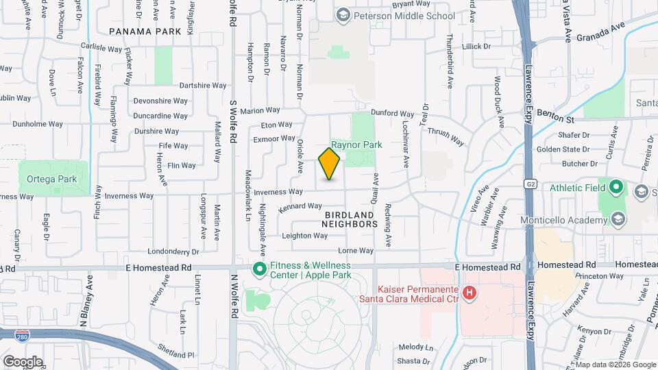 975 Inverness Way Map and Location Details