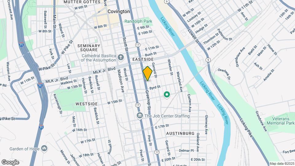 1334 Greenup St Map and Location Details