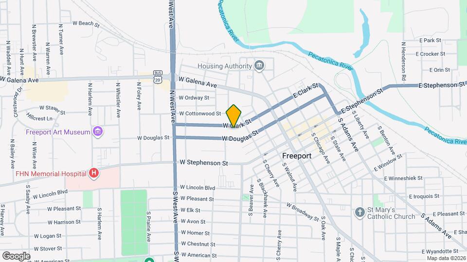 427 W Clark St Map and Location Details