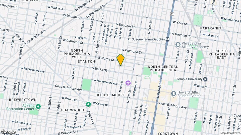 1927 N Gratz St Map and Location Details