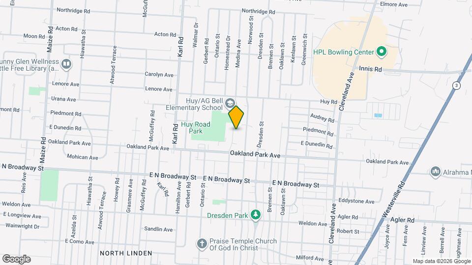 3252 Medina Ave Map and Location Details