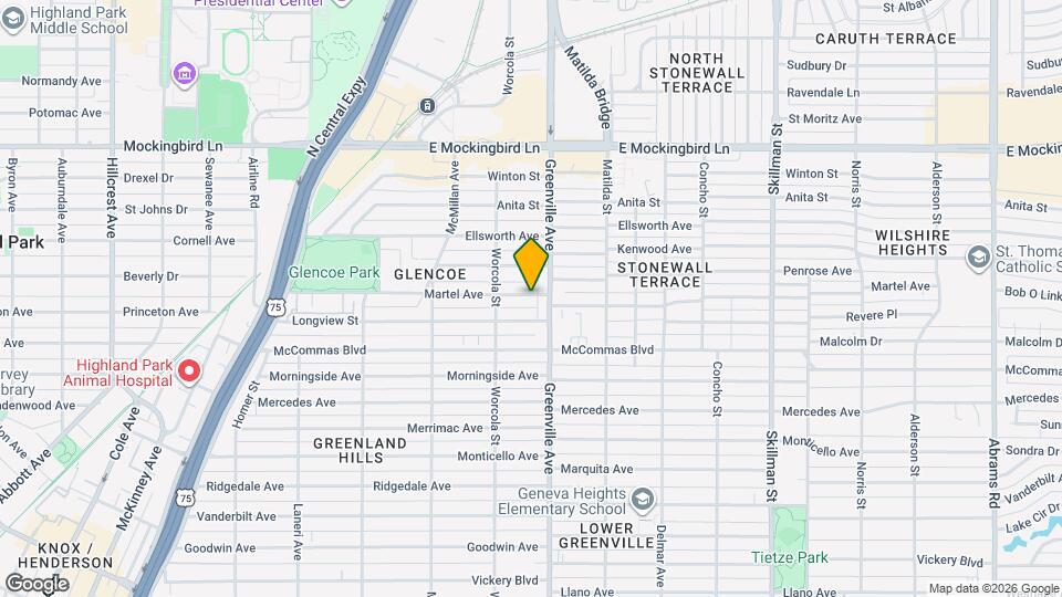 5626 Martel Ave Map and Location Details