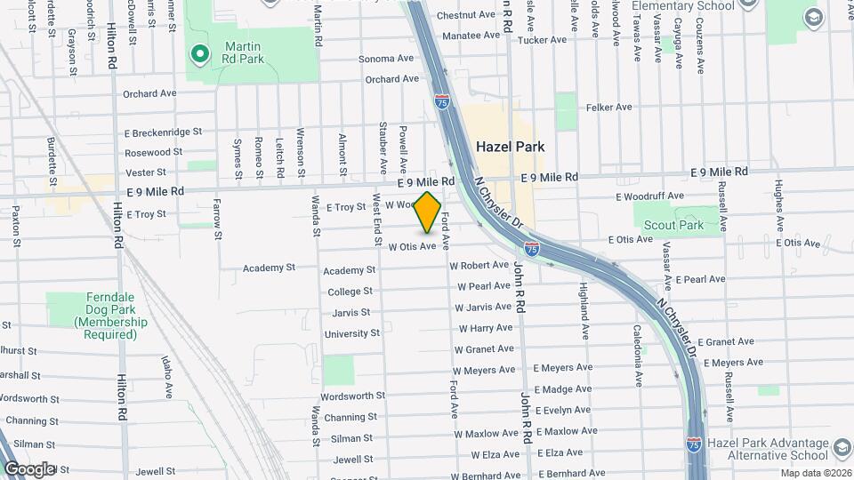 346 W Otis Ave Map and Location Details