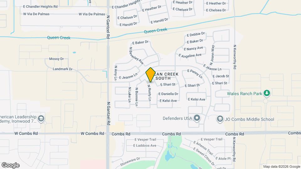 38141 N Rusty Ln Mapa y Detalles de la Ubicación