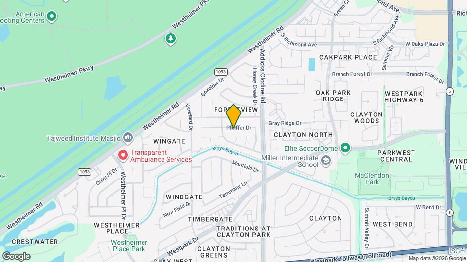 15811 Pfeiffer Dr Map and Location Details