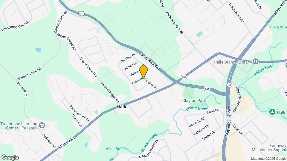 7521 Cathy Rd Map and Location Details
