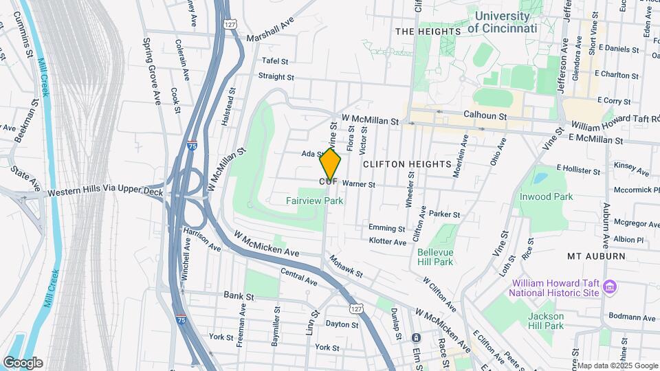 349 Warner St Map and Location Details